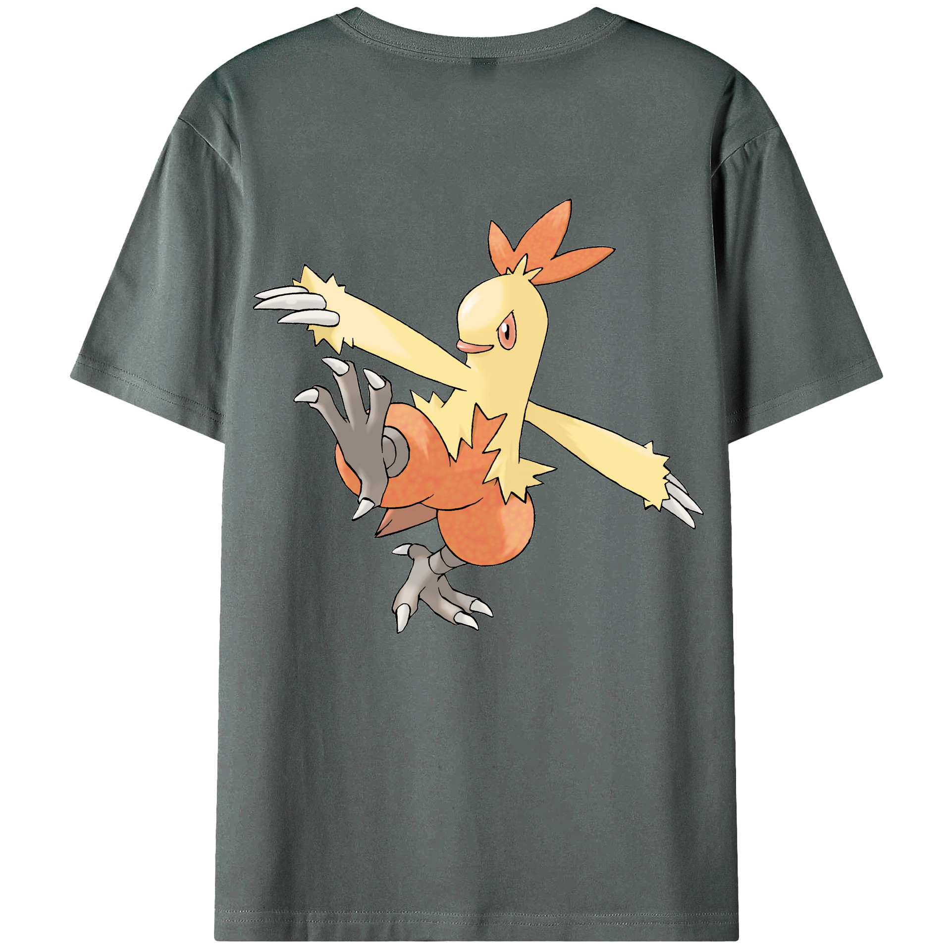 （画像用） ポケットモンスター Pokémon 綿100％ メンズ半袖Tシャツ（バックプリント） 通気性